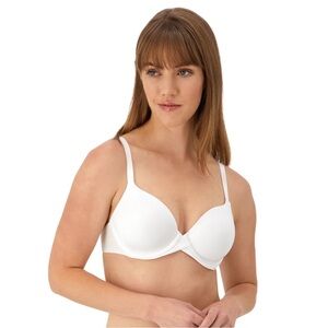 Maidenform One Fab Fit Modern Demi T-Shirt Bra White 38B NWT DM7543